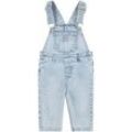 Latzjeans LEVI'S KIDS "SHORTALL" Gr. 6M (68), N-Gr, blau (now or never) Jungen Jeans UNISEX