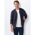 Strickjacke MARCO DONATI, Herren, Gr. 50, blau (marine), 100% Baumwolle, meliert, Langarm, Strickjacken