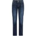 5-Pocket-Jeans CAMEL ACTIVE "WOODSTOCK", Herren, Gr. 36, Länge 36, blau (schwarz, stone, blau36), Denim/Jeans, Obermaterial: 94% Baumwolle, 5% Polyester, 1% Elasthan, casual, bequem lang, Jeans, mit Stretch