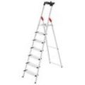 Hailo Haushaltsleiter L80 ComfortLine alu 7 Stufen, H: 232,0 cm