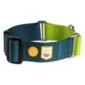 Woolly Wolf Halsband Color Block Martingale Deep Teal Mix M