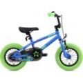 Kinderfahrrad BIKESTAR "BMX" Gr. 19, blau (blau, grün), Fahrräder, Kinder, 19cm, 12 Zoll (30,48cm)