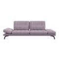 3-Sitzer FLEXLUX "Tropea Funktionssofa, Designsofa, Relaxfunktion, TV-Couch", lila (soft lavender), B:252cm H:90cm T:145cm, Sofas, mit Armteilverstellung sowie Sitztiefenverstellung, Breite 252 cm