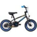 Kinderfahrrad BIKESTAR "BMX" Gr. 19, schwarz (blau, schwarz), Fahrräder, Kinder, 19cm, 12 Zoll (30,48cm)