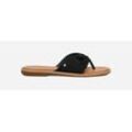 UGG® Zahara Flip-Flop für Damen | UGG® EU in Black, Größe 43, Leder