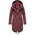 Softshelljacke MARIKOO "Mountain Presanella" Gr. 3XL, rot (wine) Damen Jacken mit einem Doppelkragen