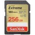 SanDisk 256GB SDXC Extreme 180MB/s V30 UHS-I U3, Class 10