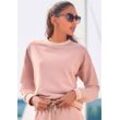 LASCANA Sweatshirt pink Gr. 32/34 für Damen. Bequem. Nachhaltig.