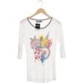 Desigual Damen Langarmshirt, weiß, Gr. 34