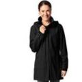 Regenjacke VAUDE "WOMEN'S ESCAPE PARKA" Gr. 42, schwarz, Damen, Obermaterial: 100% Polyester, Jacken