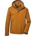 Outdoorjacke KILLTEC "KOS 53 MN JCKT", Herren, Gr. XXL, gelb (curry), 100% Polyester, sportlich, Jacken