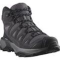 Wanderschuh SALOMON "X ULTRA 360 LEATHER MID GORE-TEX" Gr. 38,5, grau (shark), Nubukleder, Synthetik, Schuhe, wasserdicht