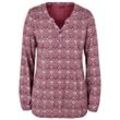 Print-Shirt INSPIRATIONEN "Druck-Shirt" Gr. 36, rot (dunkelrot, ecru, gemustert), Damen, 50% Baumwolle, 50% Modal, gemustert, Shirts