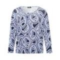 Rundhals-Shirt Via Appia Due blau