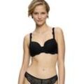 Schalen-BH TRIUMPH "Amourette Charm WP" Gr. 95, Cup B, schwarz Damen BHs Cup B-E, Spacer Cups, florale Spitze