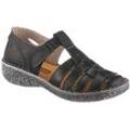 Klettschuh LORETTA, Damen, Gr. 41, schwarz, Glattleder, klassisch, Schuhe Sandale Fischersandale