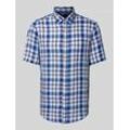 Regular Fit Freizeithemd aus Leinen mit Button-Down-Kragen