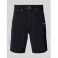 Regular Fit Jeansshorts mit Label-Stitching Modell 'EARL'