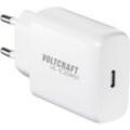 Voltcraft - UC-1C20W01 USB-Ladegerät 20 w Innenbereich, Steckdose Ausgangsstrom (max.) 3 a usb-c® Anza