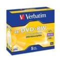 5 verbatim DVD+RW 4,7 GB wiederbeschreibbar