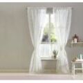 Gardine HOME AFFAIRE "Lea" Gr. 1, beige (cremeweiß), B:140cm H:125cm, Voile, Polyester, Gardinen