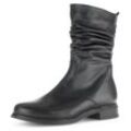 Stiefel GABOR "Genua", Damen, Gr. 38,5, schwarz, Kalbsleder, unifarben, klassisch, Schuhe, Blockabsatz, Kurzstiefel, mit Innenreißverschluss, Topseller