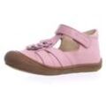 Sandale NATURINO "NATURINO MAGGY" Gr. 24, rosa Kinder Schuhe mit Blütenapplikation