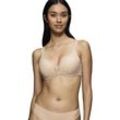 Schalen-BH TRIUMPH "Body Make-Up Illusion Lace WP" Gr. 70, Cup D, nude beige Damen BHs Stretch-Spitze