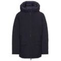 Wintermantel CHAMPION "Hooded Jacket", Kinder, Gr. S (128/134), blau (marine), Obermaterial: 100% Polyester, Mäntel