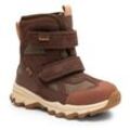 Winterboots BISGAARD "edon tex" Gr. 33, lila (plum), Kinder, Nubukleder, Textil, Schuhe, Snowboots, Winterstiefel, Kindergartenschuh mit robuster Profilsohle