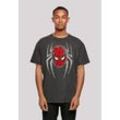 T-Shirt F4NT4STIC "Marvel Spiderman Spider Mask" Gr. 5XL, schwarz Herren Shirts Premium Qualität