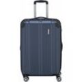 Hartschalen-Trolley TRAVELITE "CITY M" Gr. B/H/T: 44cm x 68cm x 28cm 78 l, blau (marine) Koffer Reisekoffer mittel groß Reisegepäck Hartschalenkoffer