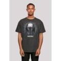 T-Shirt F4NT4STIC "Star Wars The Mandalorian Warrior" Gr. 4XL, schwarz, Herren, Obermaterial: 100% Baumwolle, Shirts, Premium Qualität