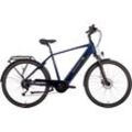 E-Bike SAXONETTE "Deluxe Sport Man" E-Bikes Gr. 48cm, 28 Zoll (71,12cm), blau (nightblue glänzend) Pedelec, Elektrofahrrad für Damen u. Herren