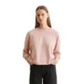 Sweatshirt MARC O'POLO "aus Organic-Cotton-Viskose-Mix" Gr. M, rosa, Damen, Obermaterial: 54% Baumwolle, 43% Viskose, 3% Elasthan, unifarben, Sweatshirts