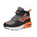 Sneaker KANGAROOS "K-XI Creed Mid EV" Gr. 23, schwarz (charcoal, flame) Schuhe Wasserdicht