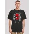 T-Shirt F4NT4STIC "Marvel Spiderman Spider Mask" Gr. 4XL, schwarz Herren Shirts Premium Qualität