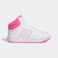 Sneaker ADIDAS SPORTSWEAR "HOOPS MID 3.0 K" Gr. 32, pink (cloud weiß, orchid fusion, lucid pink) Schuhe