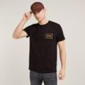 T-Shirt G-STAR "Originals Catch" Gr. L, schwarz (dk schwarz) Herren Shirts