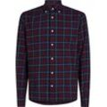 Langarmhemd "BT-BRUSHED EASY CHECK RF S-B", Herren, Gr. XXL, N-Gr, deep rouge multi check, Web, Obermaterial: 100% Baumwolle, TOMMY HILFIGER BIG & TALL, kariert, casual, regular fit, Langarm Ärmel mit Ärmelschlitz 2-Knopf-Manschette mit Knöpfen, Hemden, in Großen Größen, mit Logostickerei in Brusthöhe