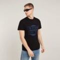 T-Shirt G-STAR "Originals Underground" Gr. L, schwarz (dk schwarz), Herren, Obermaterial: 100% Baumwolle, Shirts