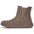 Chelseaboots FITFLOP "F-MODE" Gr. 39, beige Damen, Schuhe Plateaustiefel, Chunky Boots mit Plateausohle, Anziehlasche