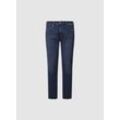 Tapered-fit-Jeans PEPE JEANS "TAPERED JEANS", Herren, Gr. 32, Länge 34, blau (sterling blau), Denim/Jeans, Obermaterial: 90% Baumwolle, 7% Polyester, 3% Elasthan, casual, gerade, unten schmal, Jeans