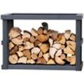 Holz Kaminholzregal Stephan Anthrazit 52x108x74 cm - Westmann