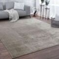 Paco Home Teppich, Kurzflor-Teppich Für Wohnzimmer, Super Soft, Weich, Waschbar, In Grau 200x280 cm