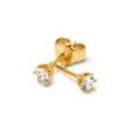 585 Gold-Ohrstecker mit 2 Brillanten - Gold