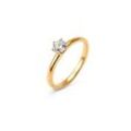 585 Gold-Ring mit Brillant - Gr.: 17