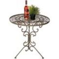 DanDiBo Tisch Bistrotisch Antik Rund Gartentisch Metall 1792 Eisentisch Balkontisch Vintage