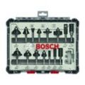 Professional 15 tlg Mixed Fräser Set ¼" Schaft (2607017473) - Bosch