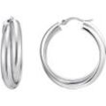 Paar Creolen THOMAS SABO "Schmuck Silber 925 Ohrringe verschlungenes Design, CR738-001 CR738-413", silber (silberfarben), Ohrringe, Damen, Silber 925 (Sterlingsilber)